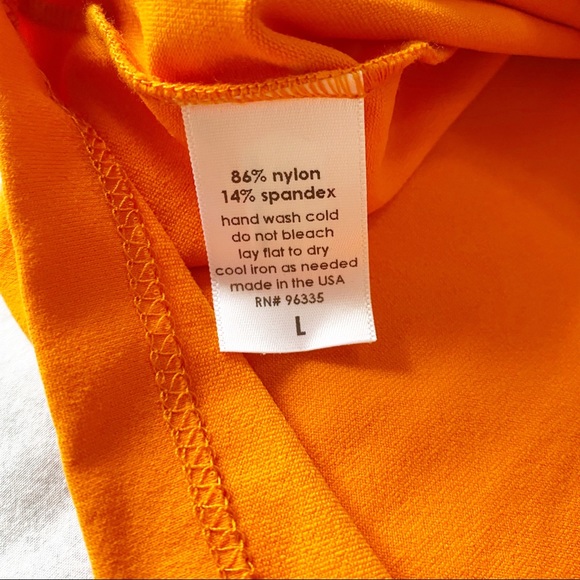 SUSANA MONACO Strapless Ruffle Bodycon Mini Dress Popsicle Orange Large NEW NWT - Picture 5 of 9